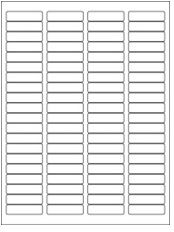 1.75" x 0.50" 80UP All Temp Freezer Labels