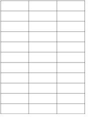 2.83" x 1" 33UP All Temp Freezer Labels