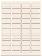 1.75" x 0.5" 80UP Pastel Tan Laser Labels