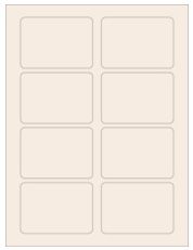 3.375" x 2.33" 8UP Pastel Tan Laser Labels