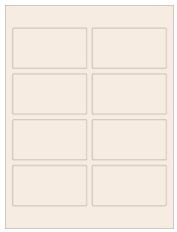 3.75" x 2" 8UP Pastel Tan Laser Labels