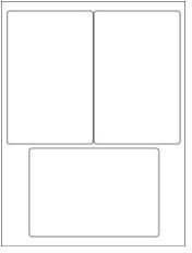 4" x 6" 3UP Opaque Blockout Labels