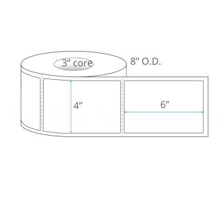 4x6 Polypropylene Thermal Transfer Labels