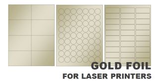 Gold Foil Laser Labels