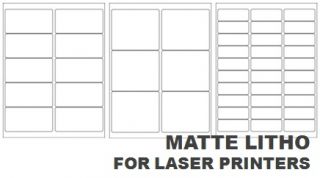 Matte Litho Laser Labels