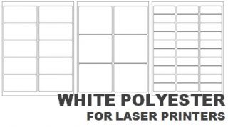White Polyester Laser Labels