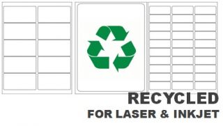 Recycled Laser & Inkjet Labels