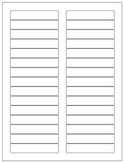 3.4375" x 0.667" 30UP Opaque Blockout Labels