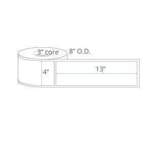 4" x 13" Thermal Transfer Labels - Perforated