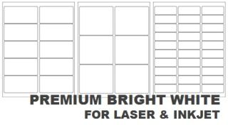 Premium Bright White Laser & Inkjet Labels