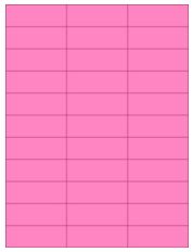 2.83" x 1" 33UP Fluorescent Pink Laser Labels