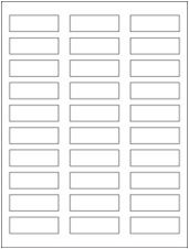 2.25" x 0.75" 30UP Opaque Blockout Labels
