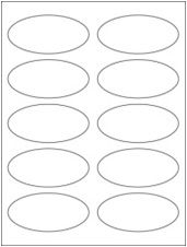 3.75" x 1.75" 10UP Opaque Blockout Oval Labels