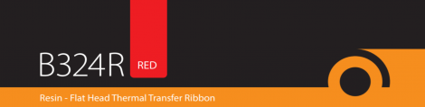 B324 Red Durable Resin Ribbon