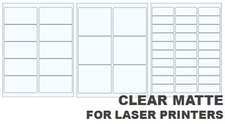Clear Matte Laser Labels